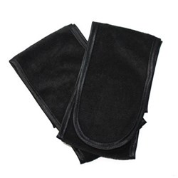 SALON FIRST Head band - black luxe satin edged
